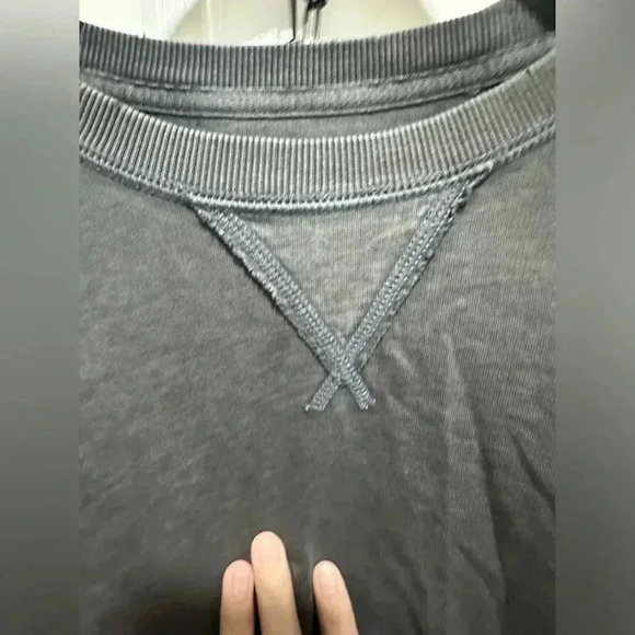 Aerie Oversized Gray Crewneck long sleeve shirt Size Small EUC - Picture 2 of 7